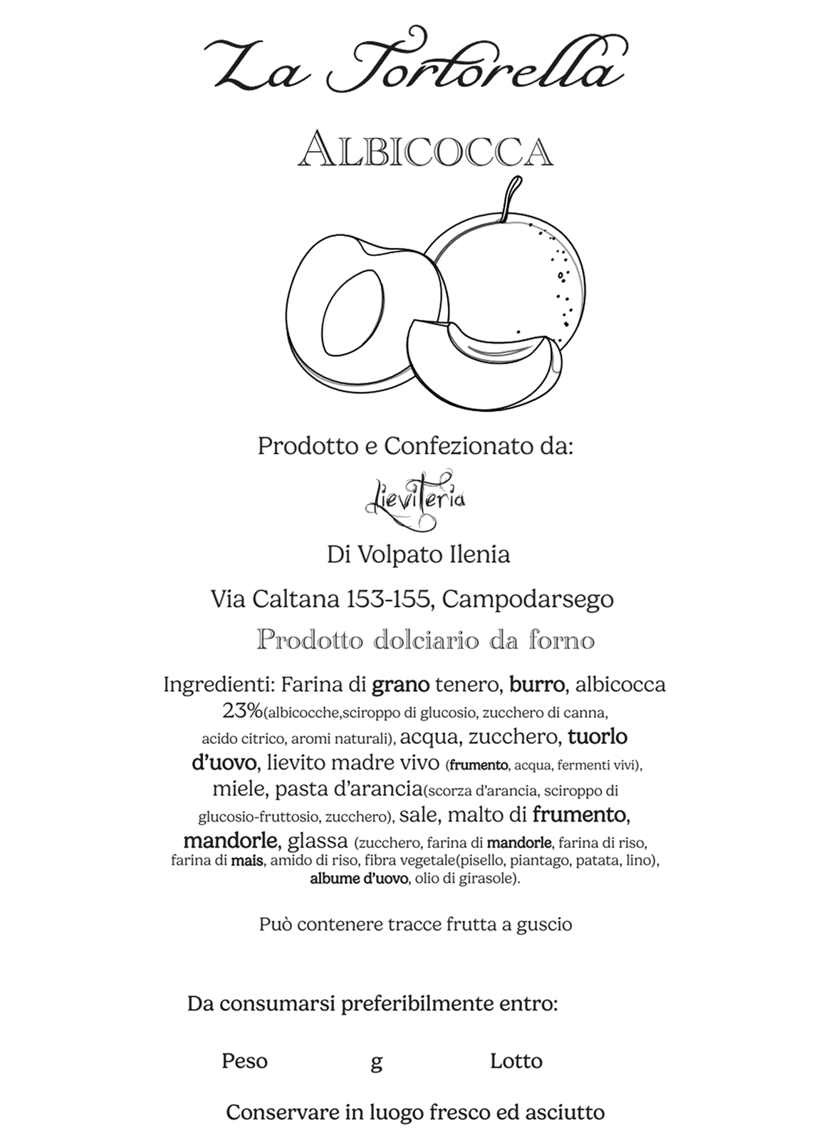 Tortorella all'Albicocca