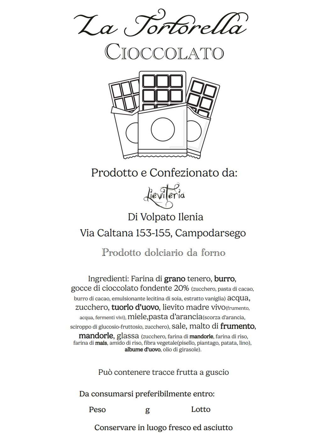 Tortorella al Cioccolato