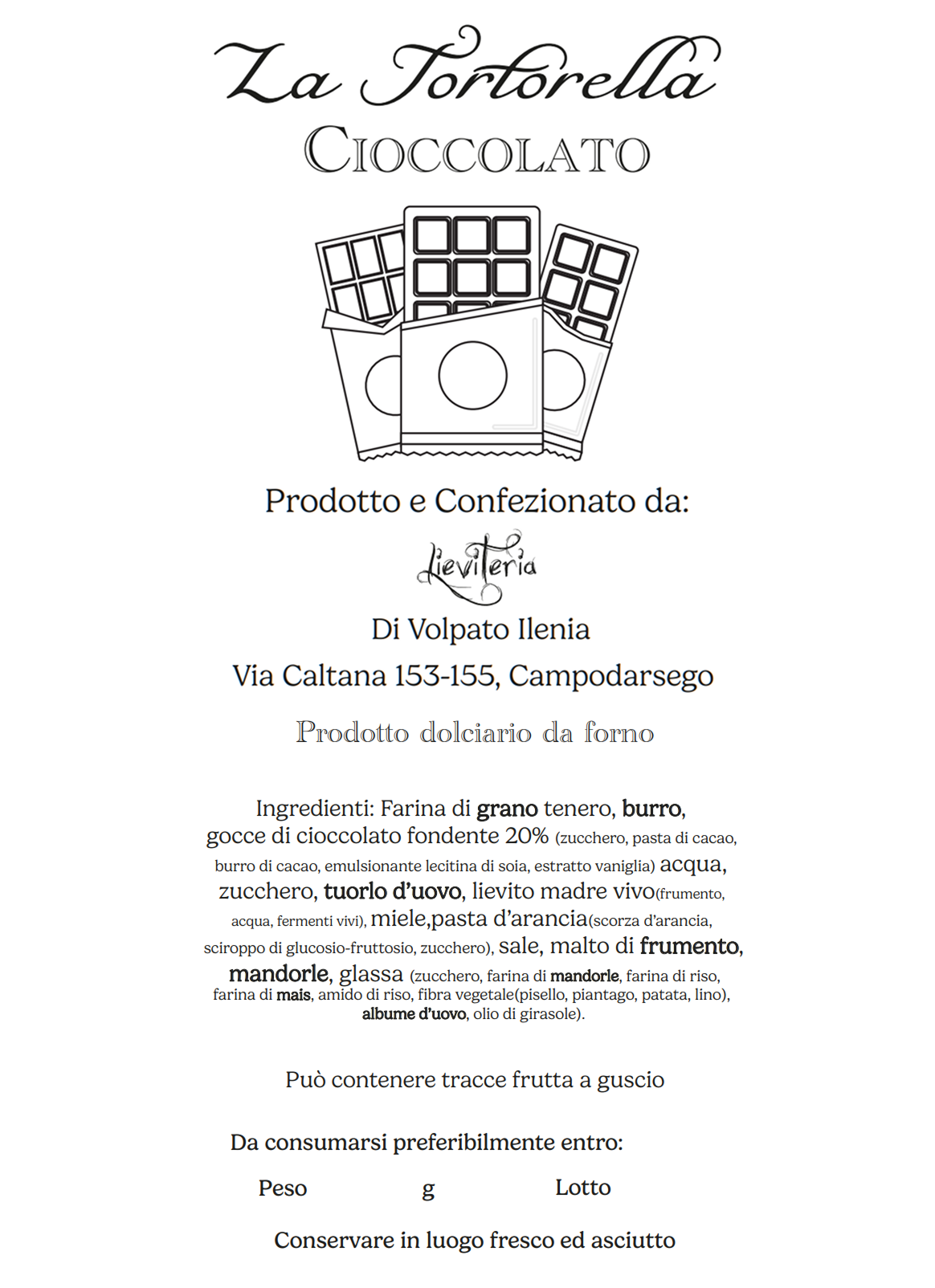 Tortorella al Cioccolato