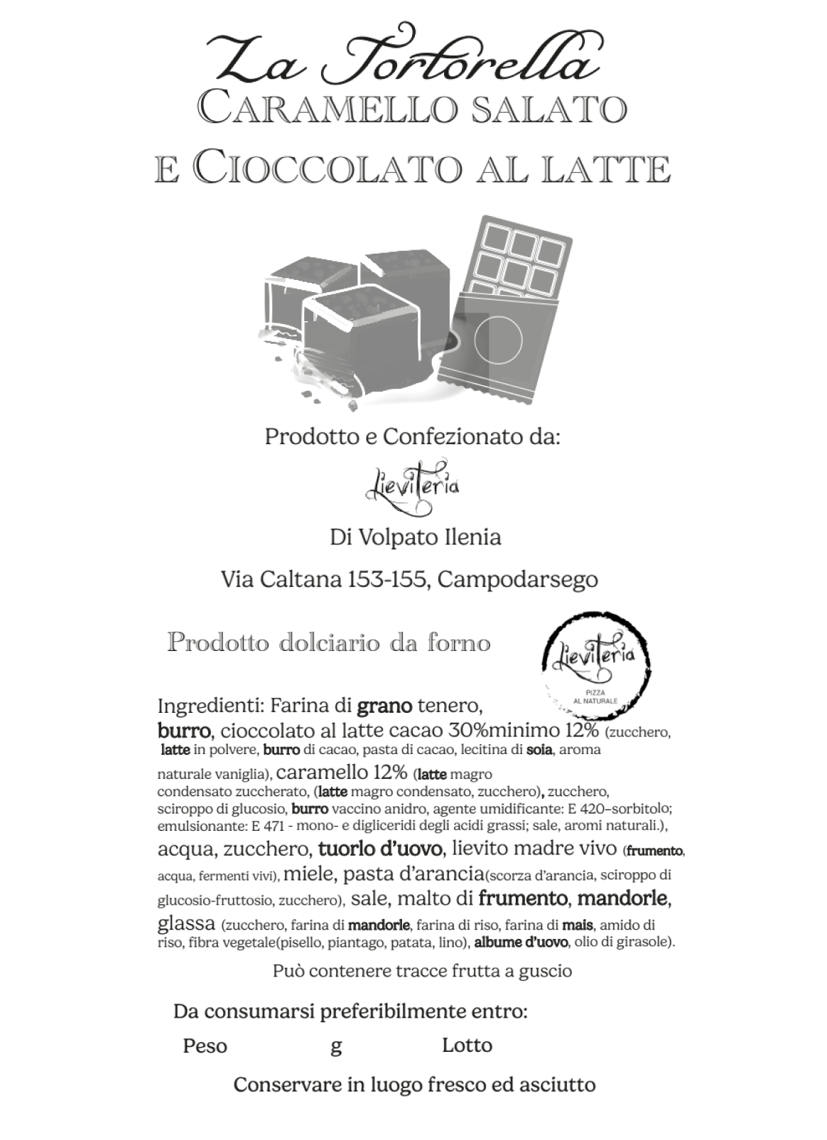 Tortorella Caramello Salato e Cioccolato