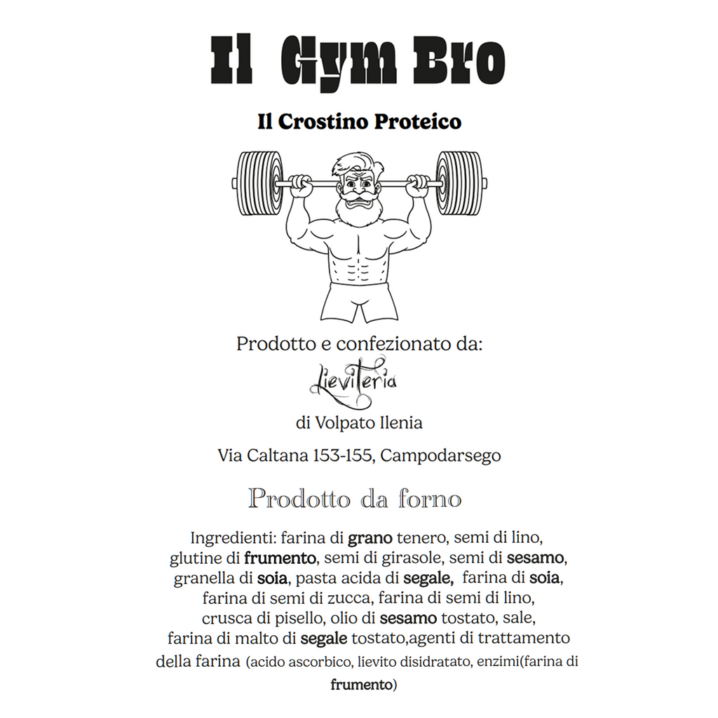 Il Gym Bro - Il Crostino Proteico