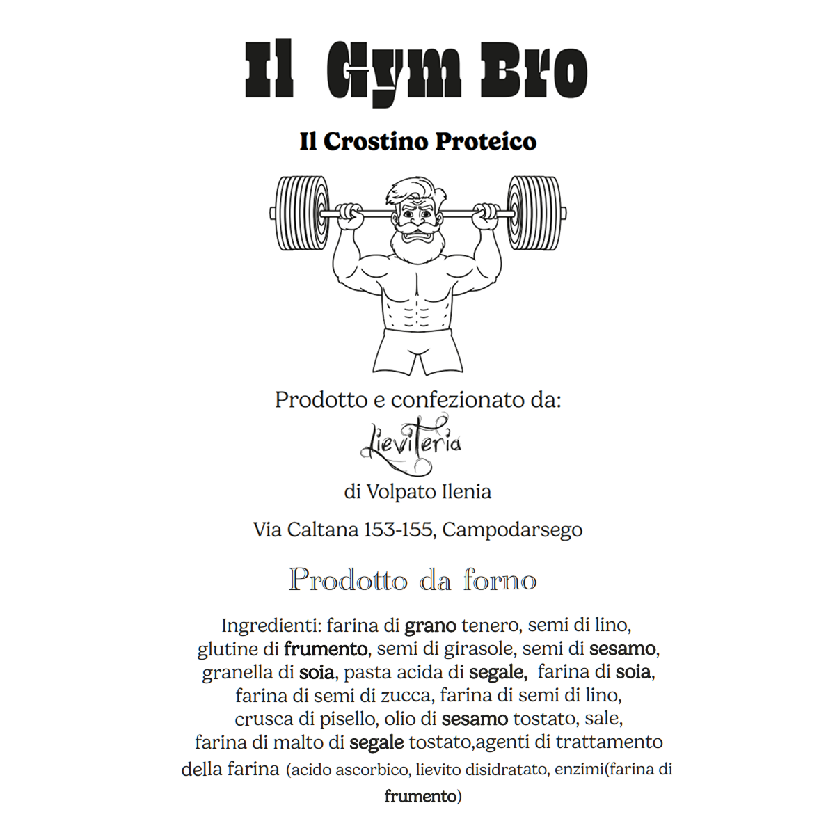 Il Gym Bro - Il Crostino Proteico
