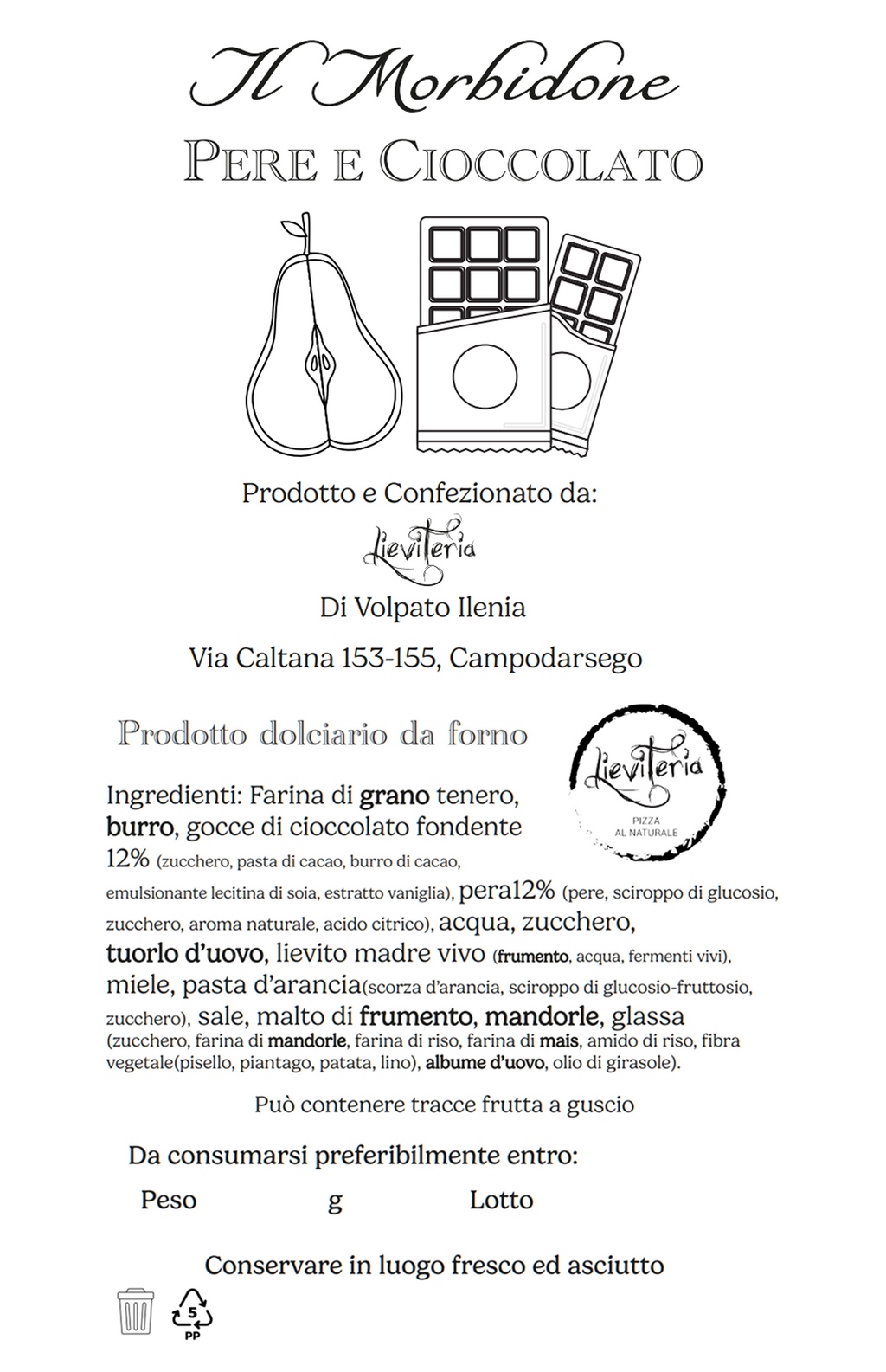 Morbidone Pere e Cioccolato