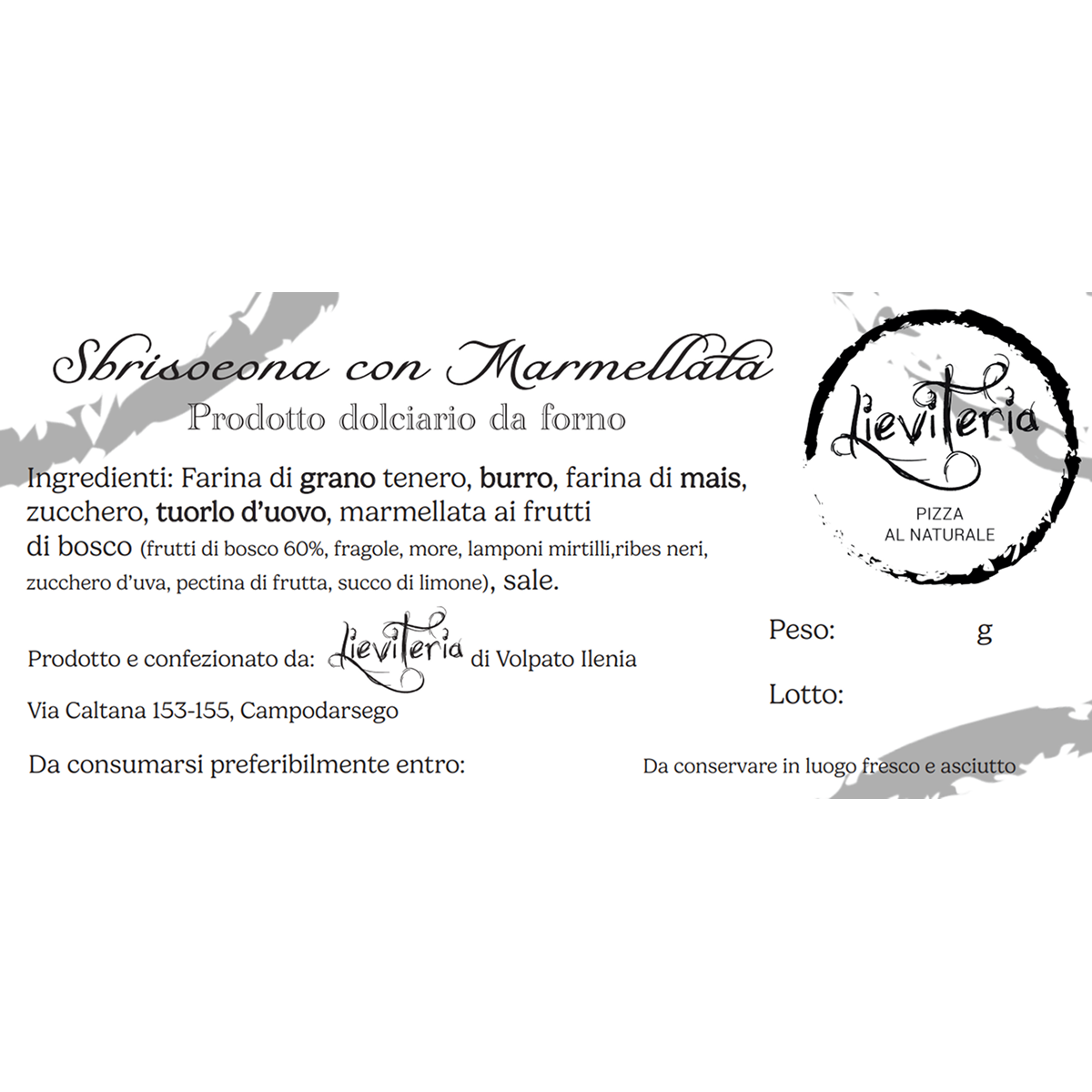 Sbrisolona Frutti Di Bosco